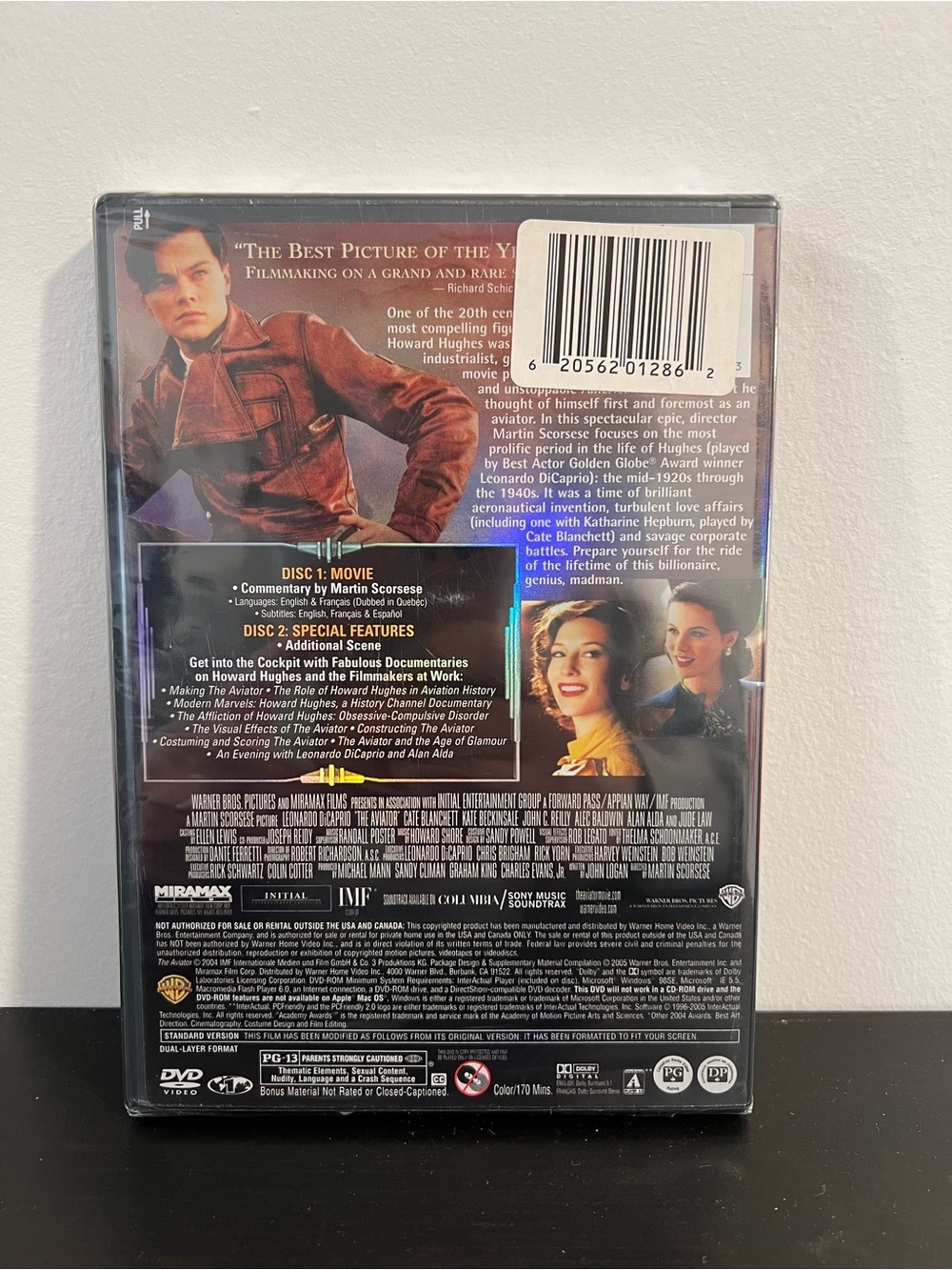 The Aviator DVD Brand New Factory Sealed 2-Disc Full Screen Edition - Picture 3 of 6
